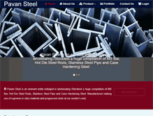 Tablet Screenshot of pavansteel.com